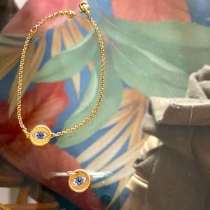 David Yurman Evil Eye Bracelet and Pendant set